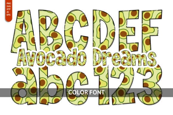 Avocado Dreams: A Fresh Take on Playful Typography