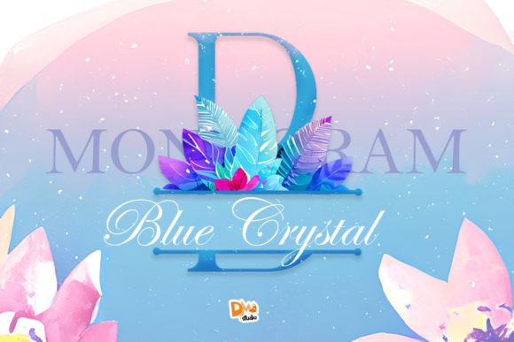 Blue Crystal Monogram: A Font for Sophisticated Branding