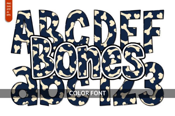 Bones: A Playful Typeface for Spooky Season Designs