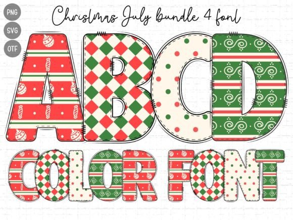 Christmas July: A Festive Display Font for Year-Round Charm