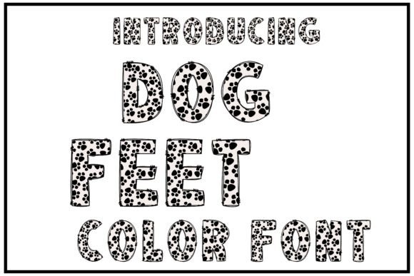 Dog Feet: A Playful Typeface for Dog Lovers