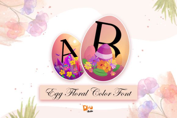 Egg Floral: A Whimsical Typeface for Creative Projects