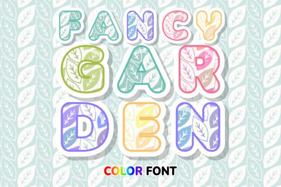 Fancy Garden: A Fresh Take on Leaf Pattern Color Fonts