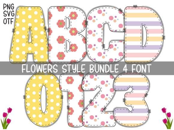 Flowers Style: A Whimsical Typeface for Creative Projects
