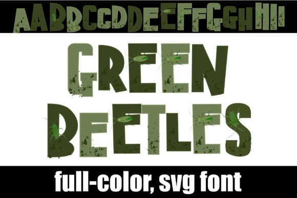 Green Beetles: A Playful Typeface for Festive Projects