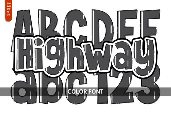 Highway: A Playful, Artistic Display Font