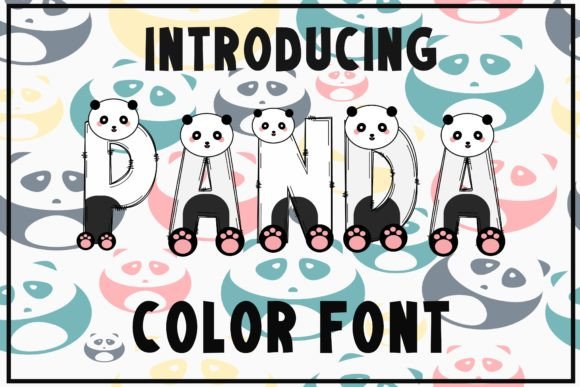 Panda: A Cute and Fun Color Font for Creative Projects