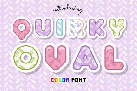 Quirky Oval: A Modern Take on Ellipse Pattern Typography