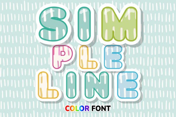 Simple Line: A Color Font for Modern Creative Projects