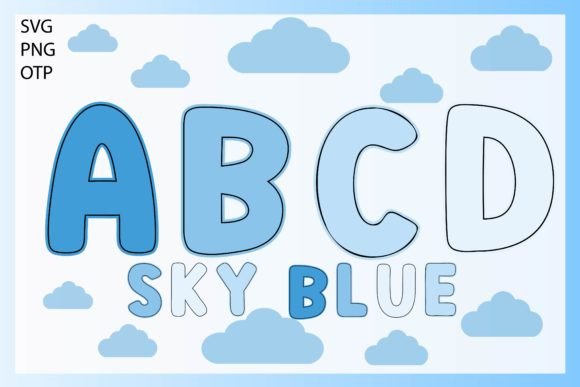 Sky Blue: A Playful and Neat Display Font for Creative Projects