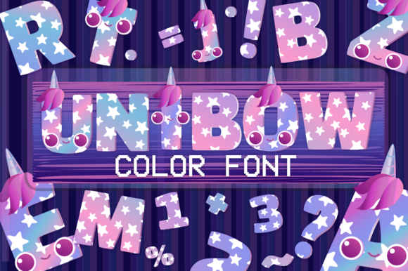 Unibow: A Colorful Typeface for Whimsical Projects