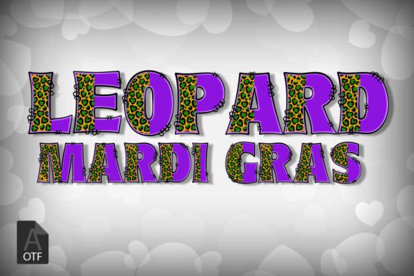 Unleashing Wild Elegance: The Leopard Mardi Gras Font